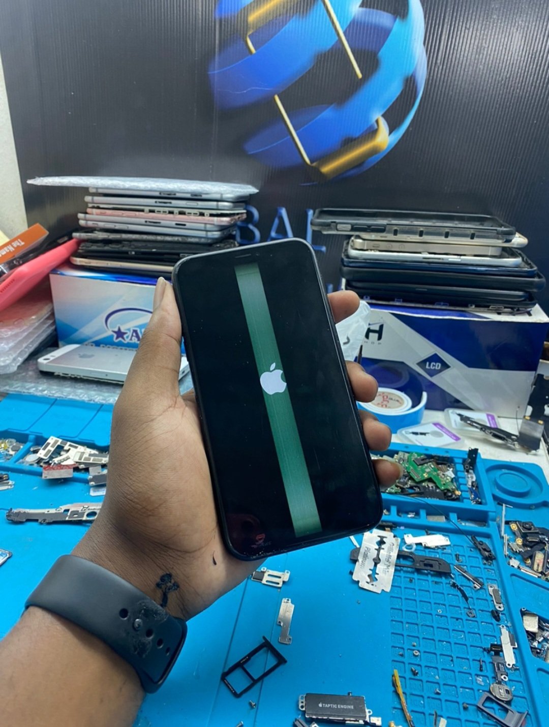 Before screen repair