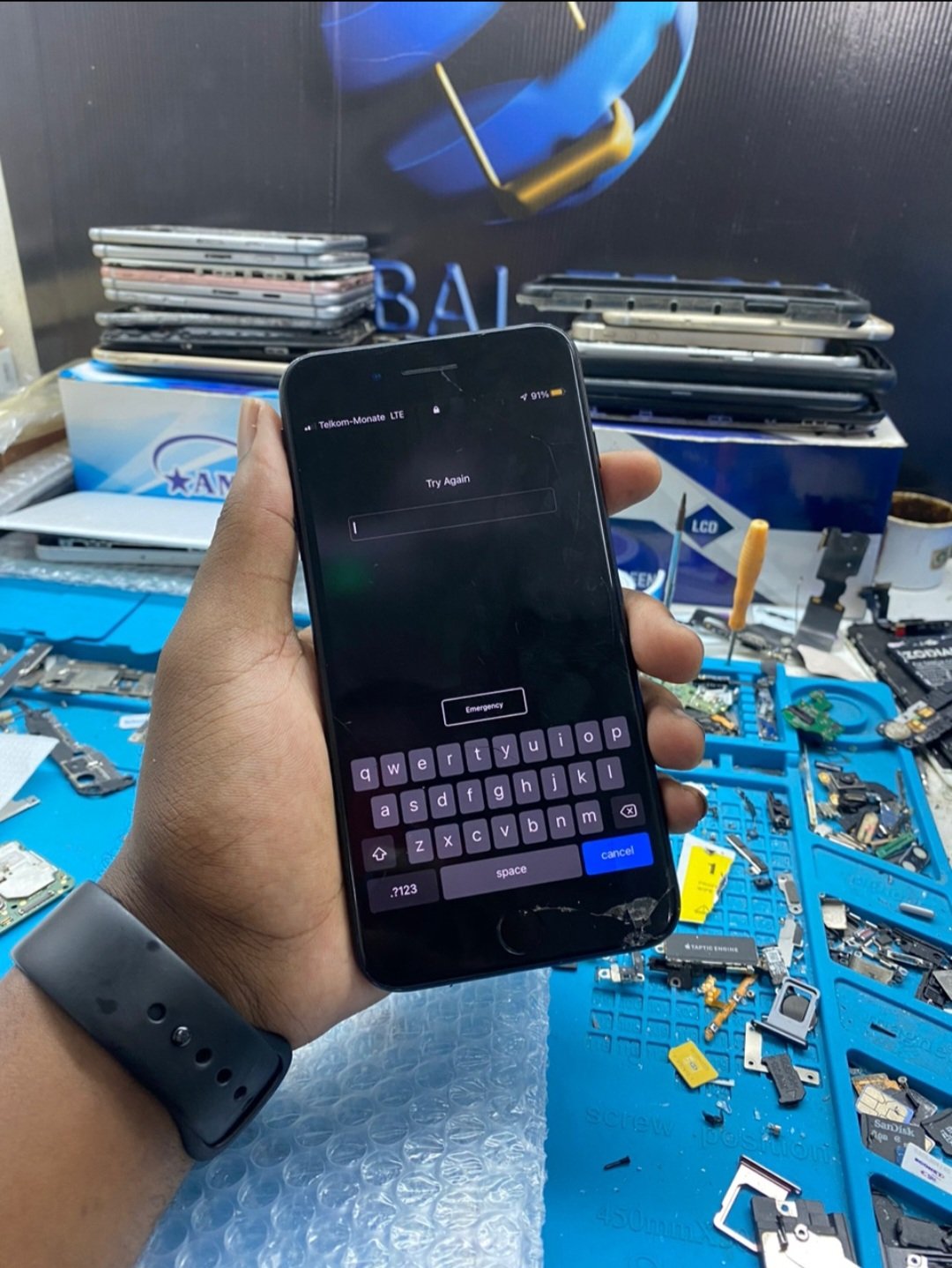 Before battery repair